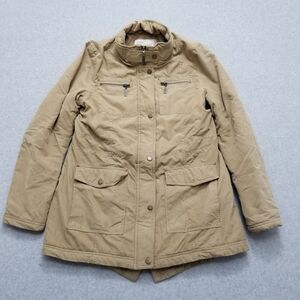 Rachel Roy Jacket Womens Small‎ Beige Pockets Full Zip Lightweight